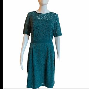 NWT Danny & Nicole Emerald lace shift dress Sz 12